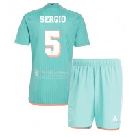 Maglia Calcio Inter Miami Sergio Busquets #5 Terza Divisa Bambino 2024-25 Manica Corta (+ pantaloncini)